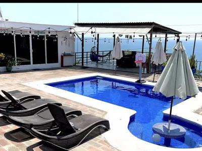 Solarium beach house near el Tunco 